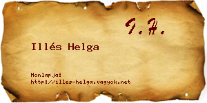 Illés Helga névjegykártya